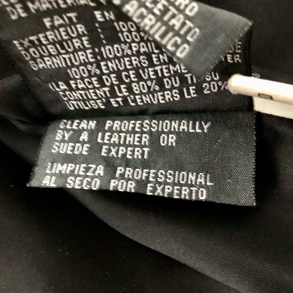 VINTAGE 90S CLUELESSCORE BLACK LEATHER QUILTED - Picture 7 of 8